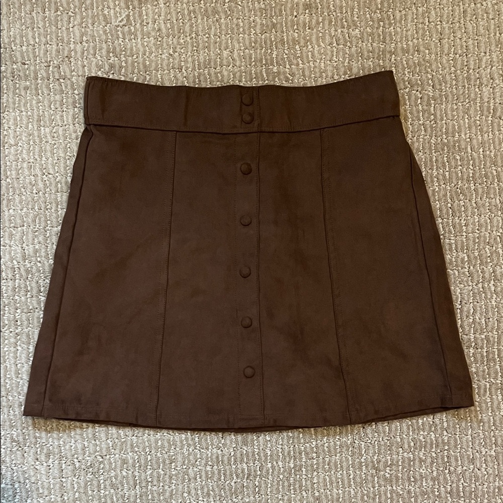 Abercrombie Kids Swede Brown Skirt
